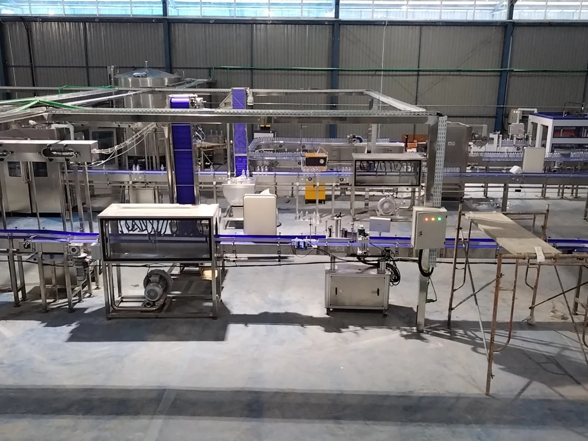 10,000 BPH PET bottled-water filling line supplied for a project in Indonesia