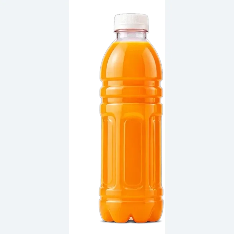 Unbranded bottle illustrating fruit juice drinks