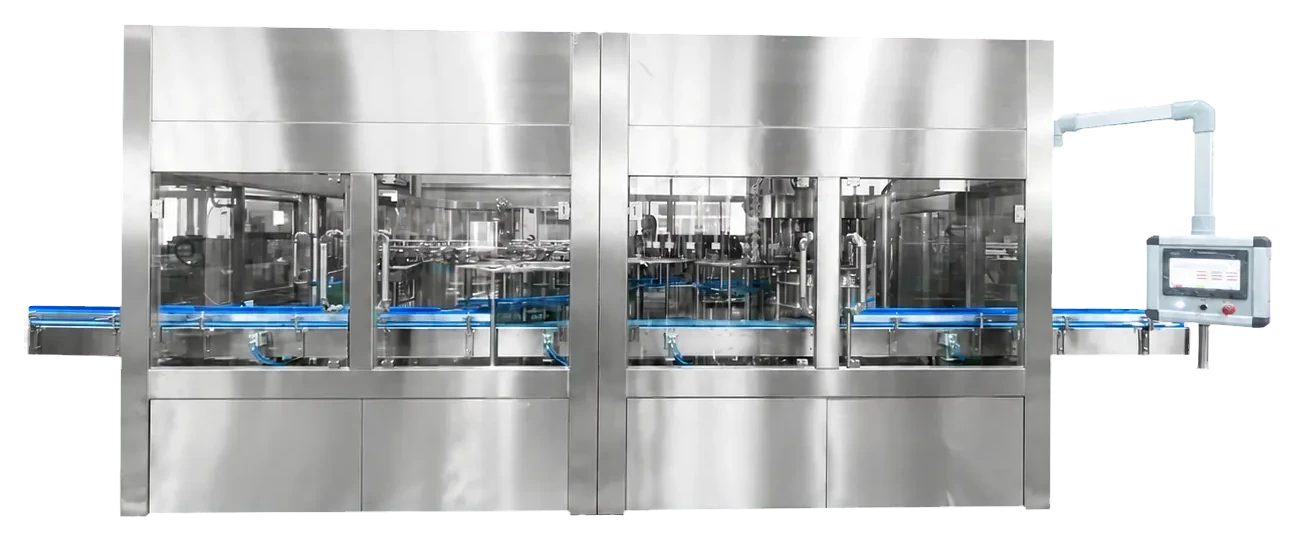 Large PET water bottle rinsing and rotary transfer equipment